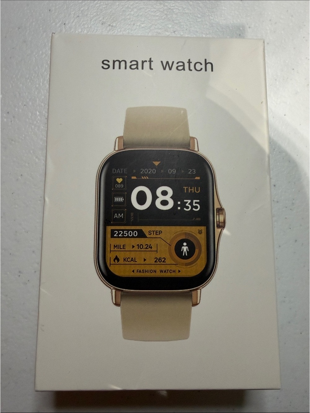 Smart Watch - Beige Fashion Fitness Tracker